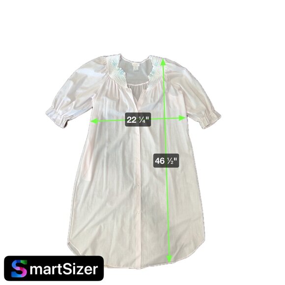 Vintage Cachet Pink Floral Embroidered Nightgown Set - Picture 11 of 12